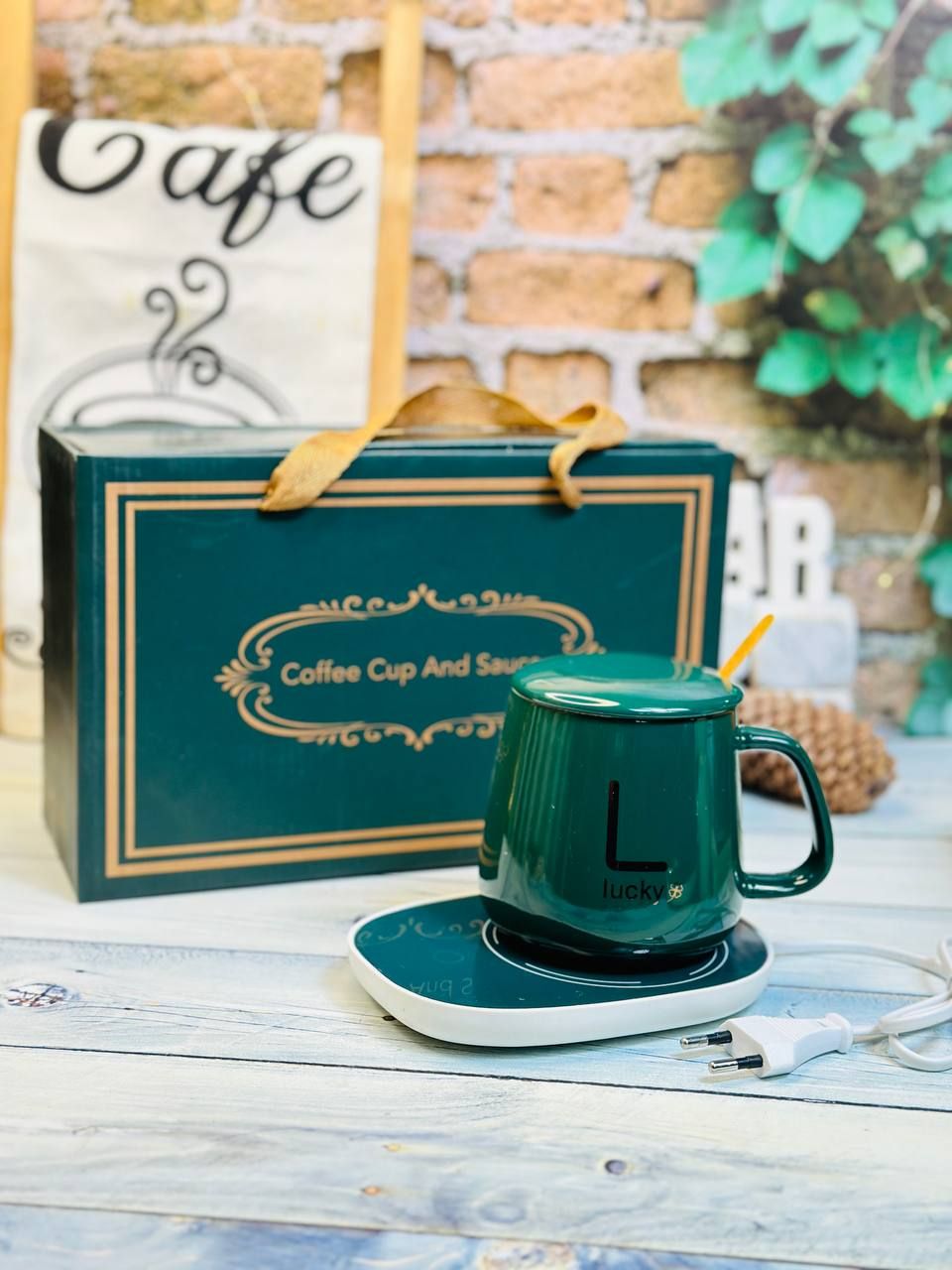 Smart Ceramic Mug with Electronic Warmer