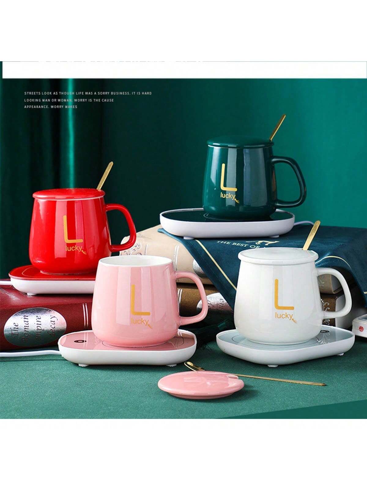 Smart Ceramic Mug with Electronic Warmer