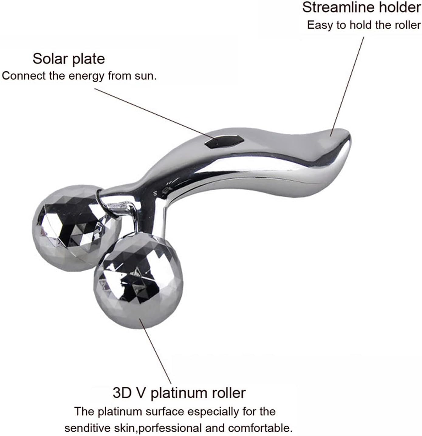 3D Roller Massager 360° Rotate Facial Massage Tool