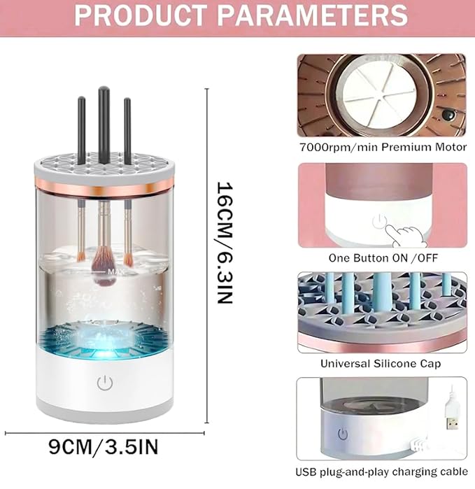 AuraSpin™ Rapid Makeup Brush Sanitizer Kit