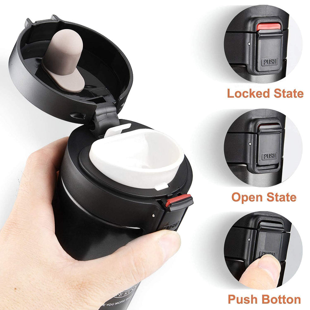 Stainless Steel Travel Mug with FREE  Handheld Mixer