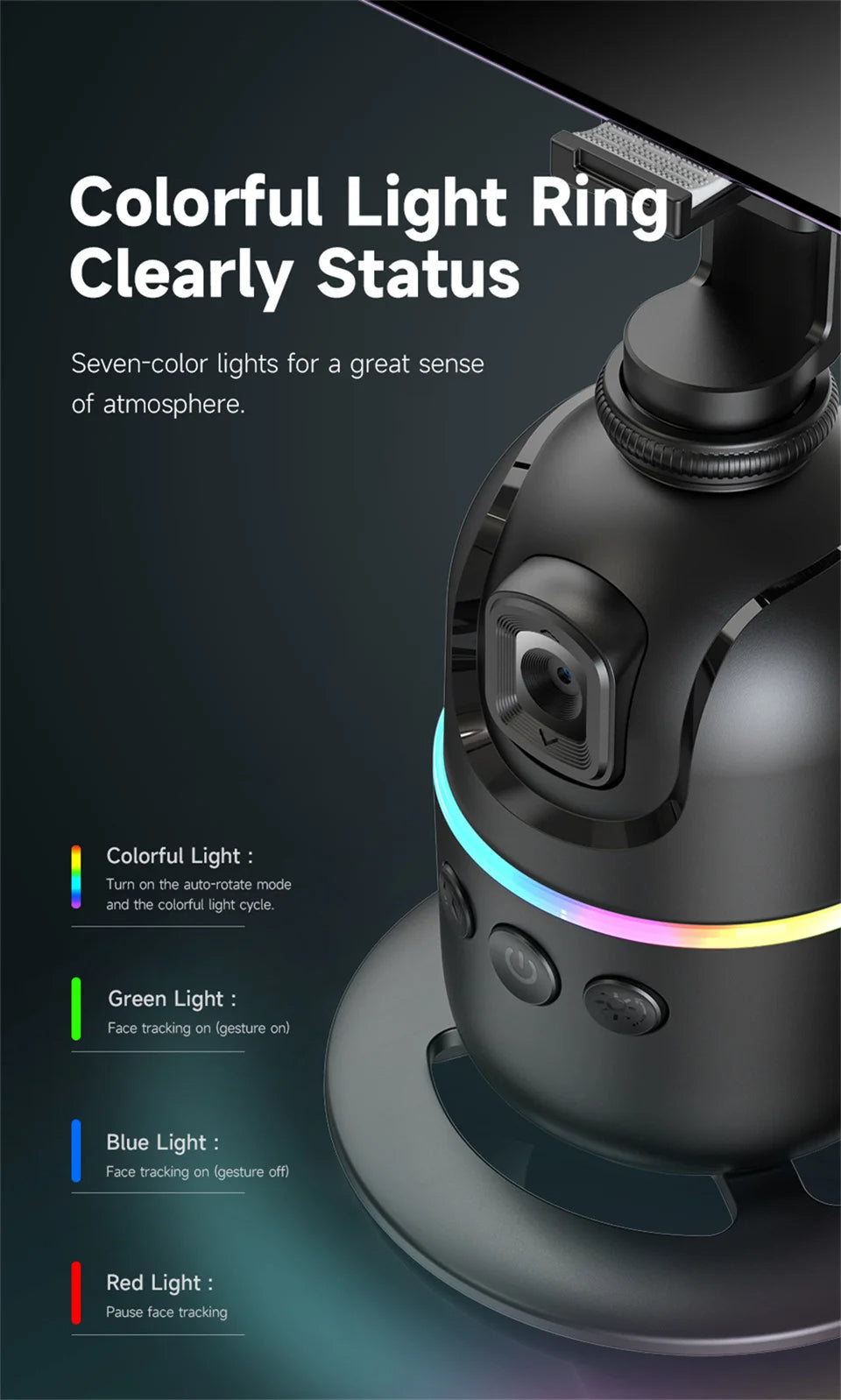 P03- 360 Auto Face Tracking Tripod